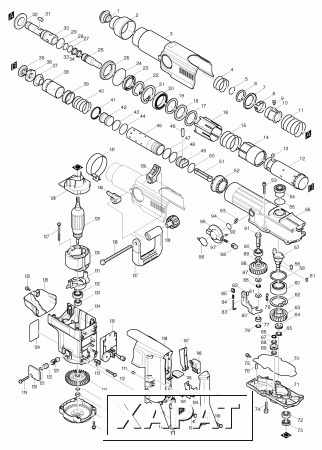 Фото Скоба MAKITA HR5001C п.80 пласт. переключения режимов