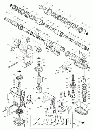 Фото Скоба MAKITA HR4000 п.71 пласт. переключения режимов