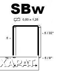 Фото Скоба SBw-13 (5/125 тыс. шт.)