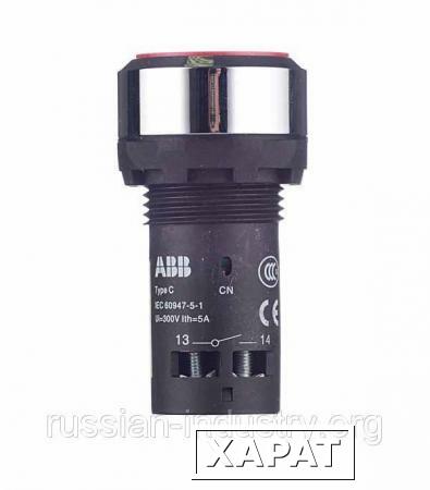 Фото Кнопка без фиксации ABB CP1-30R-11 красная