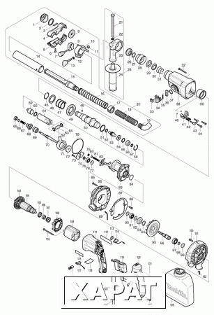 Фото Makita Кнопка стопора для HR2450/ перфоратор Makita HR2455 рис.( 78)