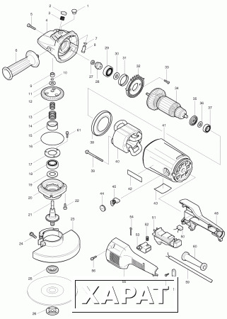 Фото Кнопка фиксатор шпинделя MAKITA 9077S/9079S