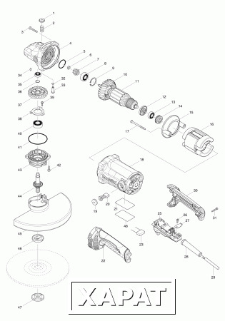 Фото Кнопка MAKITA GA9050 стопора