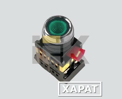 Фото Кнопочный выключатель в сборе IEK 1 управляющий элемент прозрачный с подсветкой,