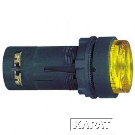 Фото Кнопка 22мм 24в желтая с подсветкой с возвратом Schneider Electric XB7EW35B1P