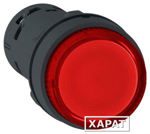 Фото Кнопка 22мм 24в красная с подсветкой Schneider Electric XB7NW34B1