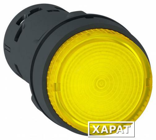 Фото Кнопка 22мм 24в желтая с подсветкой Schneider Electric XB7NW38B1