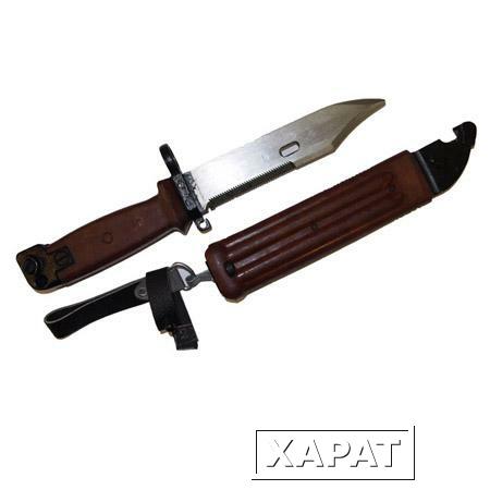 Фото ММГ Штык-ножа 6Х4 коричневая рукоятка