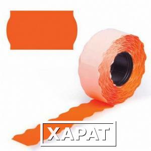 Фото Этикет-лента оранжевая PRIX (волна) 26х16 (700эт./160р)