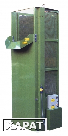 Фото Лифт с переворотным устройством для подъема контейнера с продукцией