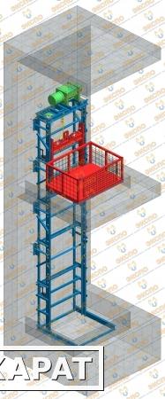 Фото Грузовой подъемник мачтовый