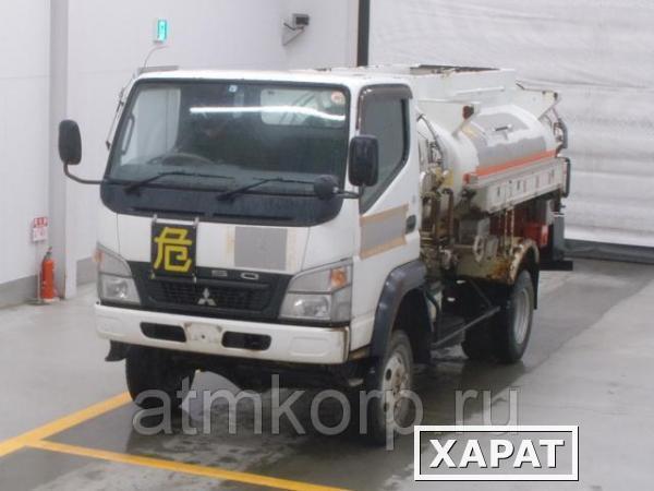 Фото Бензовоз MITSUBISHI CANTER гв 2008 4 wd полный привод 4х4 3 секции объем 3 куб.м груз 2,55 т пробег 583 т.км