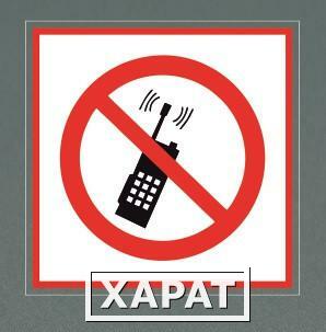 Фото Табличка "Не пользоваться телефоном"
