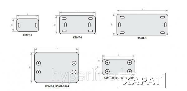 Фото Hyperline KSMT-4 Маркировочная табличка 62,2x51,5мм