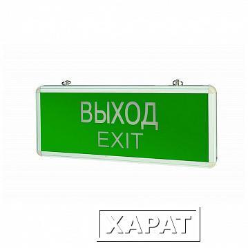 Фото Пиктограмма ВЫХОД-EXIT для аварийно-эвакуационного светильника ip20 | код. V1-R0-70354-21SCA01-2012 | Varton