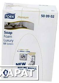 Фото Картридж "Tork Premium" 800мл мыло-пена люкс для системы S3 1/4