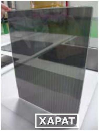 Фото Полупрозрачный солнечный модуль (коэф. прозр.–10%) 1400*1100*8,6 мм.