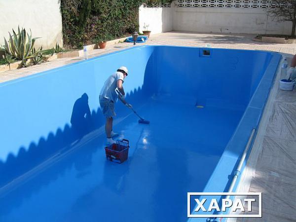 Фото ГИДРОСТОУН водостойкая краска для бетонных бассейнов
