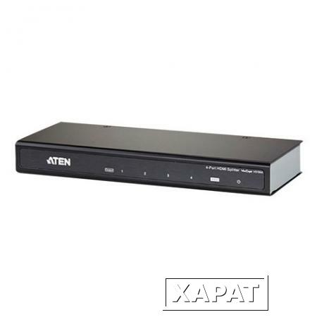 Фото Разветвитель HDMI ATEN, 4-портовый, для передачи цифрового видео, разрешение 4К