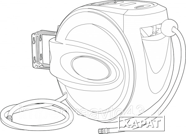 Фото Пневматический шланг на самоскручивающийся катушке, 15 м NORDBERG ECO HR1015HPVC