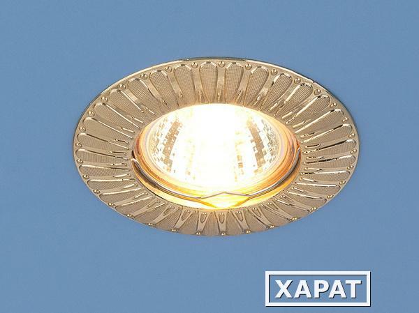 Фото Точечный светильник для подвесных, натяжных и реечных потолков 7203 сатин золото (SG); a030859 ELEKTROSTANDARD