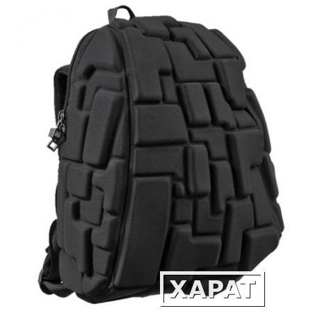 Фото Рюкзак MADPAX "Blok Half", универсальный, молодежный, 16 л, черный, "Блоки", 36х30х15 см