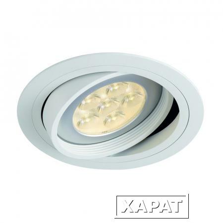 Фото NEW TRIA ROUND ES111 светильник встраиваемый для лампы ES111 75Вт макс., текстурный белый | 113540 SLV