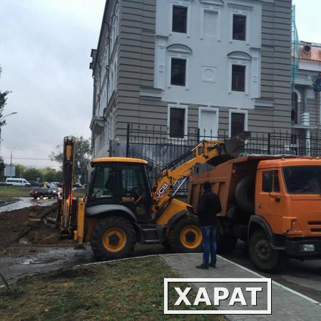 Фото Услуги экскаватора-погрузчика в Самаре