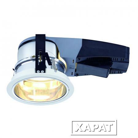 Фото ESSENS DEEP 2x18W светильник встраиваемый IP44 с ЭПРА для 2-х ламп TC-DEL G24q-2 по 18Вт, белый | 161741 SLV