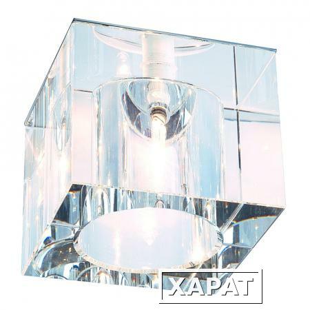 Фото YUDI светильник встраиваемый для лампы QT12 G6.35 35Вт макс., стекло прозрачное кристаллическое | 114961 SLV