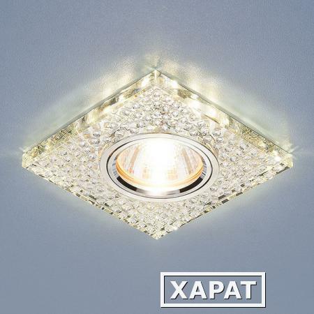 Фото Встраиваемый потолочный светильник со светодиодной подсветкой 2150 MR16 SL зеркальный/серебро; a033627 ELEKTROSTANDARD