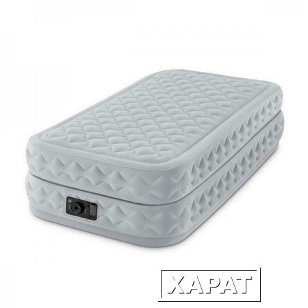 Фото Односпальная надувная кровать Intex 64462 Supreme Air-Flow Bed + насос (99х191х51см)