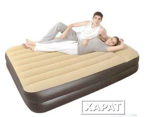 Фото Надувная кровать Relax high raised air bed Twin со встр. эл. Насосом 27236EU 196x97x47 (52090)