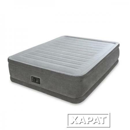 Фото Односпальная надувная кровать Intex 67766 "Comfort-Plush Mid Rise Airbed" + насос (99х191х33см)