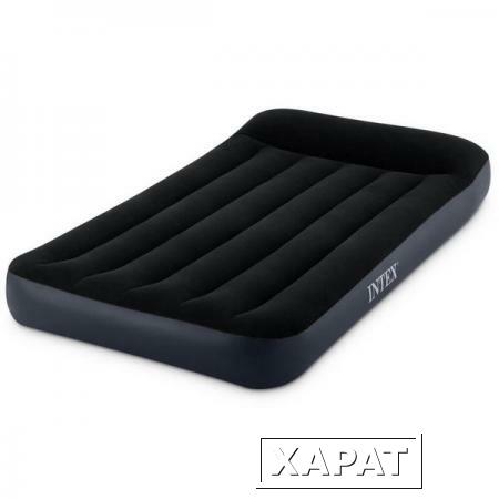 Фото Односпальный надувной матрас Intex 64146 "Pillow Rest Classic Airbed" + насос (191х99х25см)