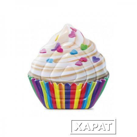 Фото Надувной матрас Intex 58770EU Кекс "Cupcake Mat" 142х135см