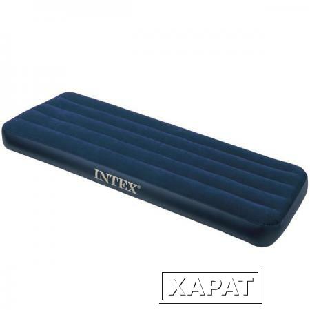 Фото Односпальный надувной матрас Intex 64756 "Classic Downy" (76х191х25см)