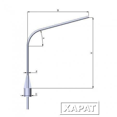 Фото Кронштейн однорожковый К1К-1,5-1,5