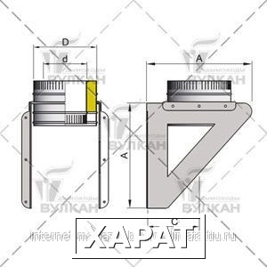 Фото Кронштейн DOSH d 250 полированный