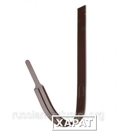 Фото Кронштейн крюк желоба металлический Grand Line 210 мм коричневый