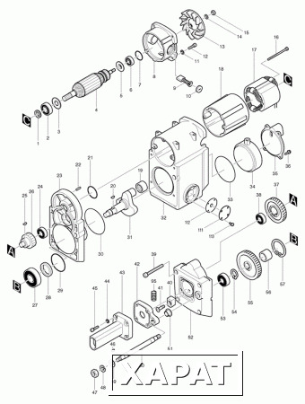 Фото Кронштейн выключателя HM1800/ отбойный молоток Makita HM1810 рис.(126)