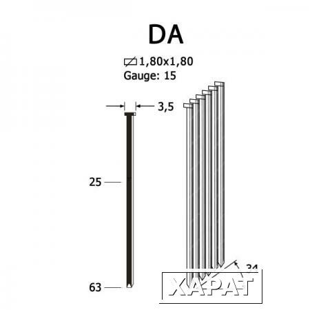 Фото Гвозди DA/57 galv