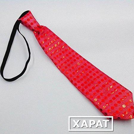 Фото Светящийся карнавальный галстук(Цвет: Красный)