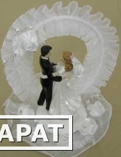Фото Свадебные фигурки на торт