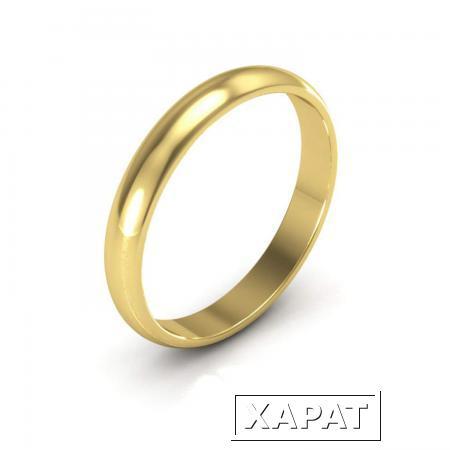Фото Обручальное кольцо с комфортным радиусом ширина 3.5 мм