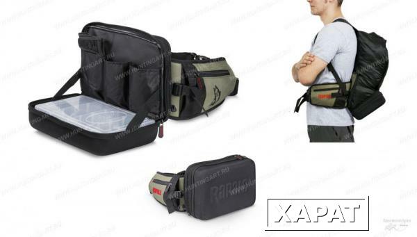 Фото Поясная сумка Rapala Hybrid Hip Pack с встроенным водонепроницаемым рюкзаком