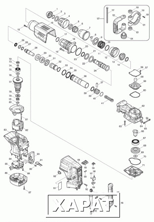 Фото Makita Муфта отбойный молоток Makita HM1214C рис.(12)