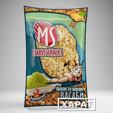 Фото Арахис со вкусом васаби "Marvelsnacks" 70 гр/35 шт