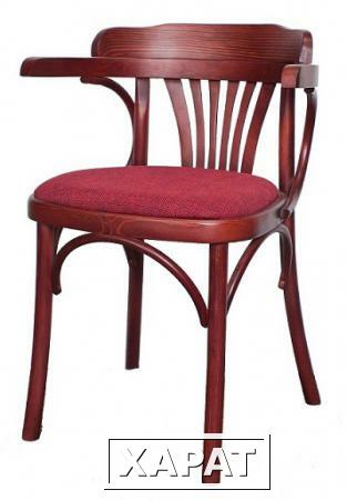 Фото Деревянное Венское Кресло Роза с мягким сиденьем