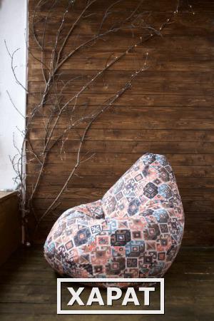 Фото Кресло мешок Carpet Brown XL Мягкое кресло (внешний чехол+внутренний чехол с гранулами)